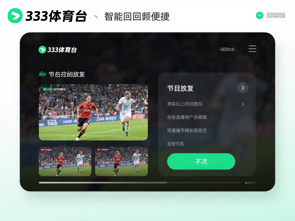 此外，333体育台的智能回看功能，也为那些因时间冲